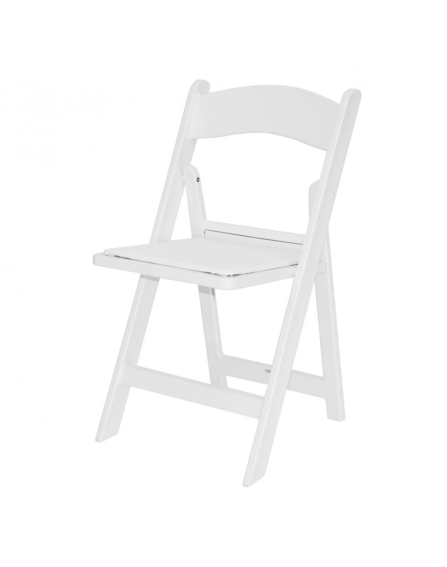 Folding Chair White Resin   Rs=w 1200,h 1200